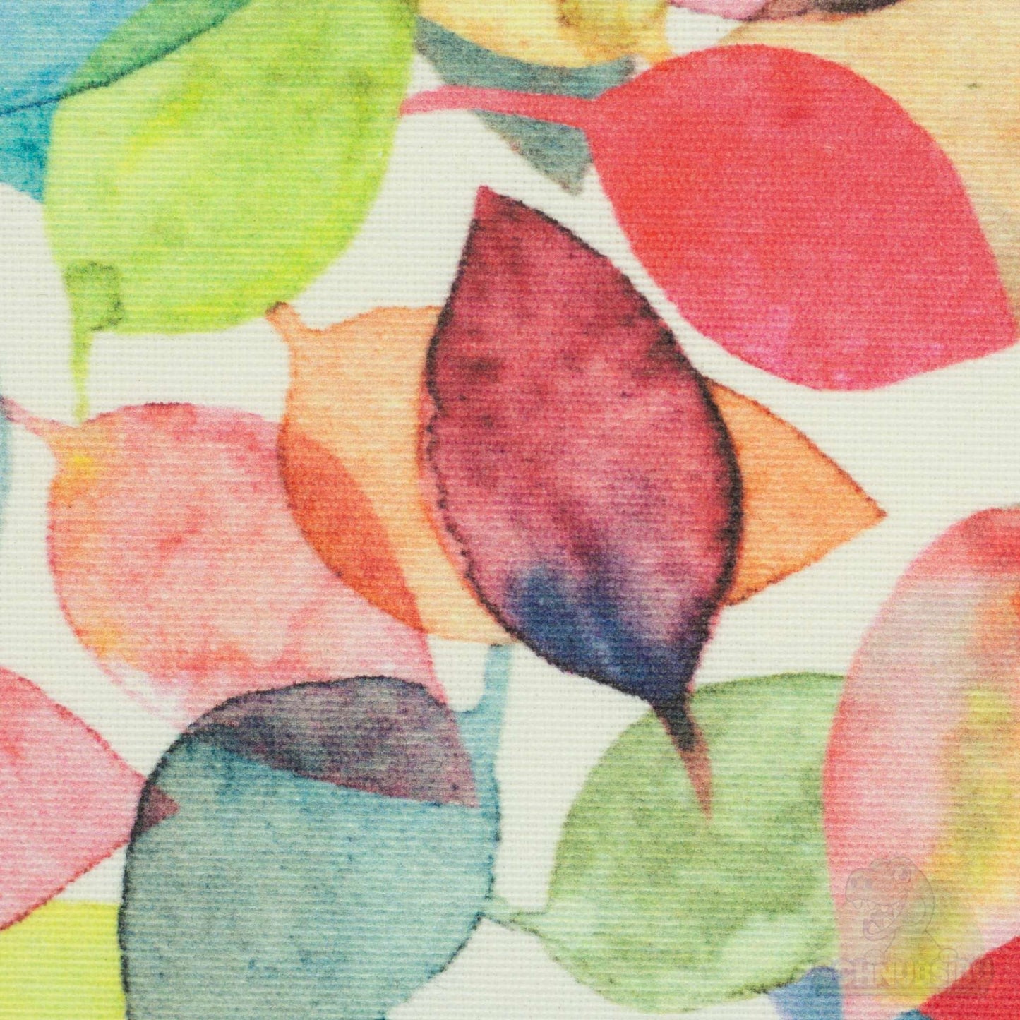 Stoff Asfeld bunte Blätter – Beschichtete Baumwolle