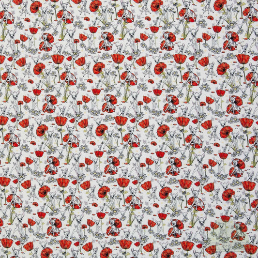 Jersey Stoff „Bambi" – süßes Disney Motiv | Lizenzstoff OEKO-TEX® Standard 100