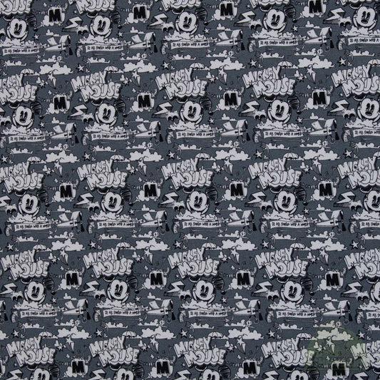 Jersey Stoff „Mickey Maus" – cooles Disney Motiv | Lizenzstoff OEKO-TEX® Standard 100