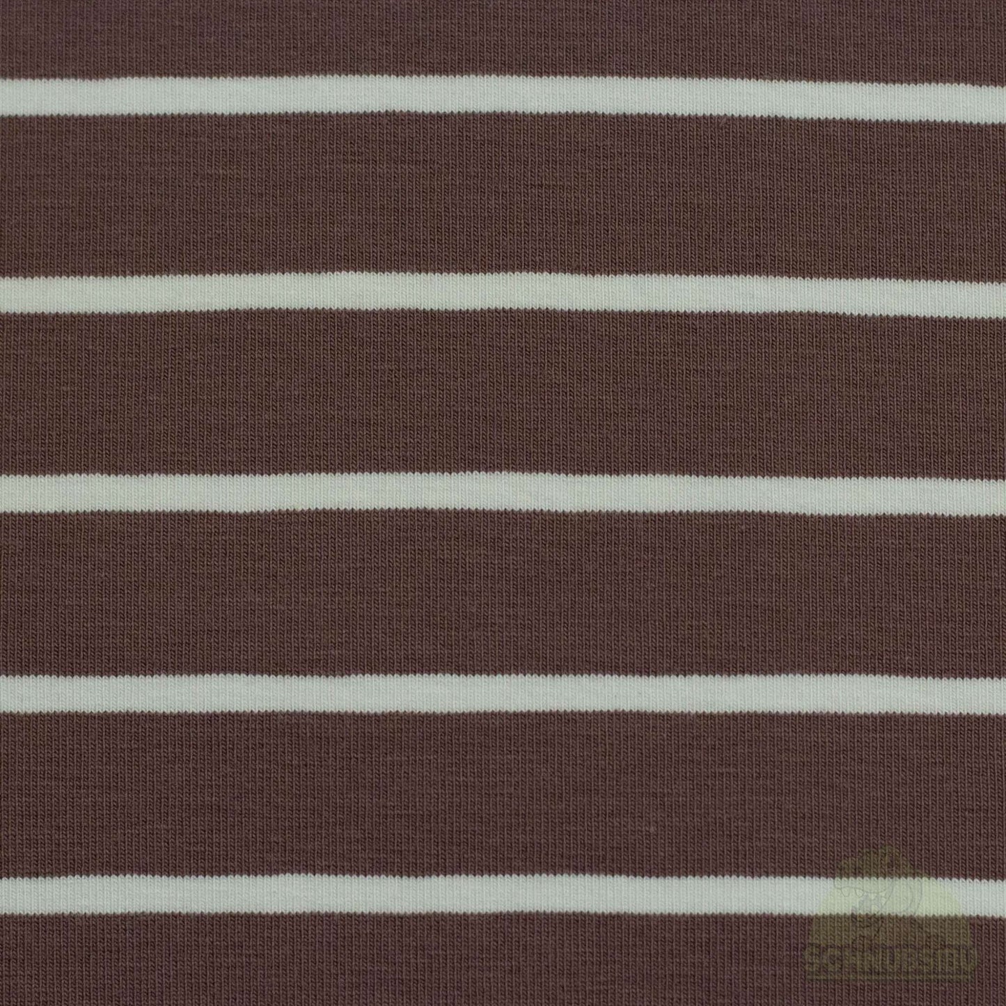 Stoff Isa braun-weiß – Jersey