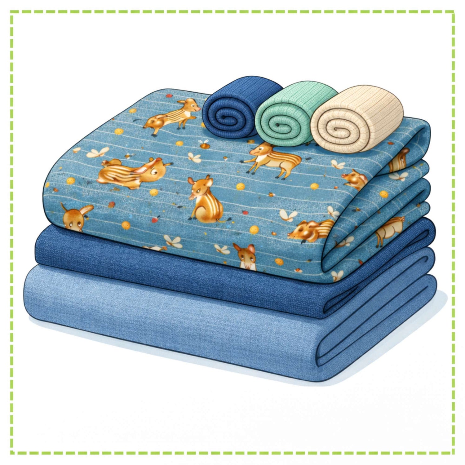 Kombistoffe (Motiv + Uni + Bündchen)