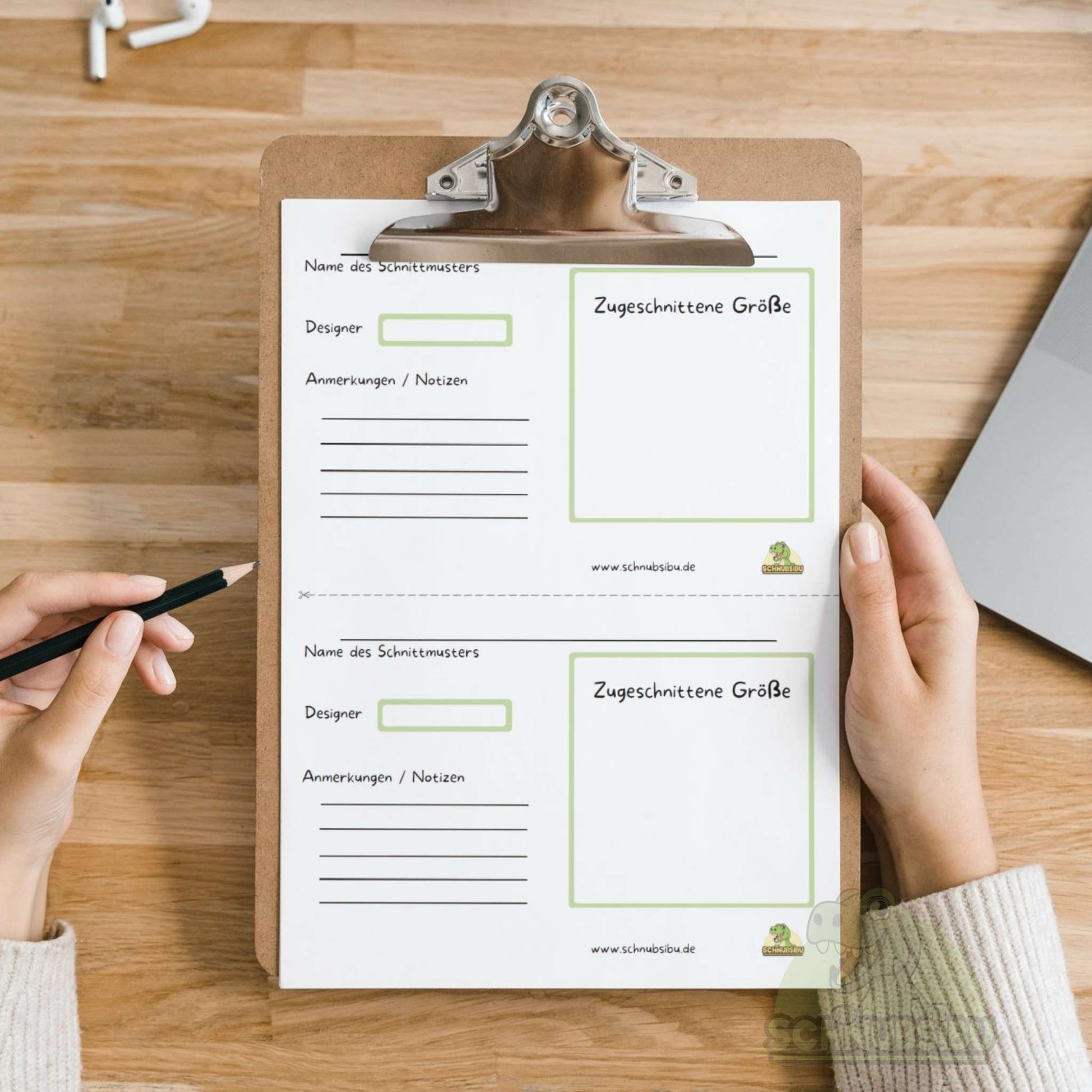 schnubsibu- schnubsibu-digitale-vorlage-schnittmuster-deckblatt-a5 -