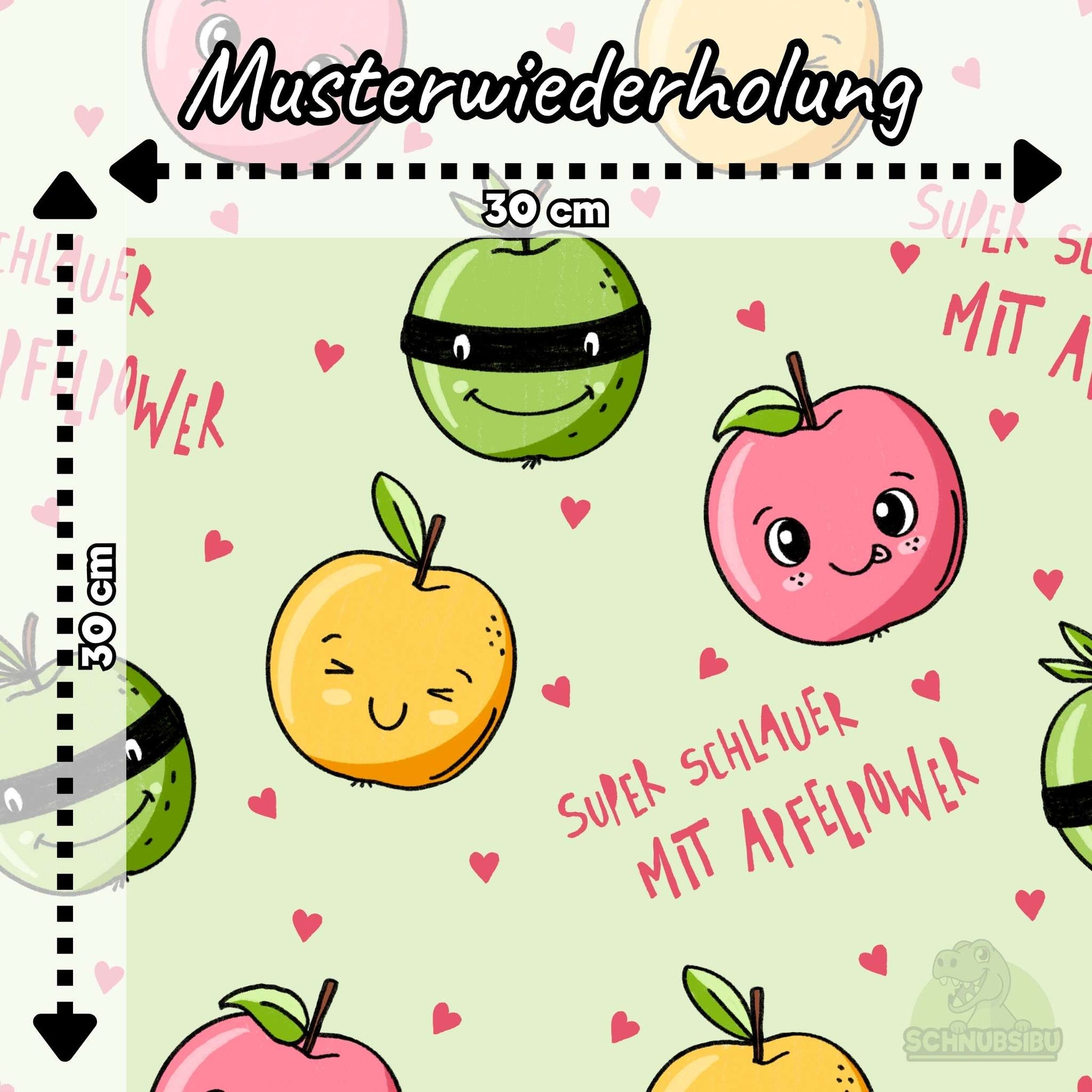 schnubsibu- schnubsibu-produktbild-musterwiederholung-apfelpower -