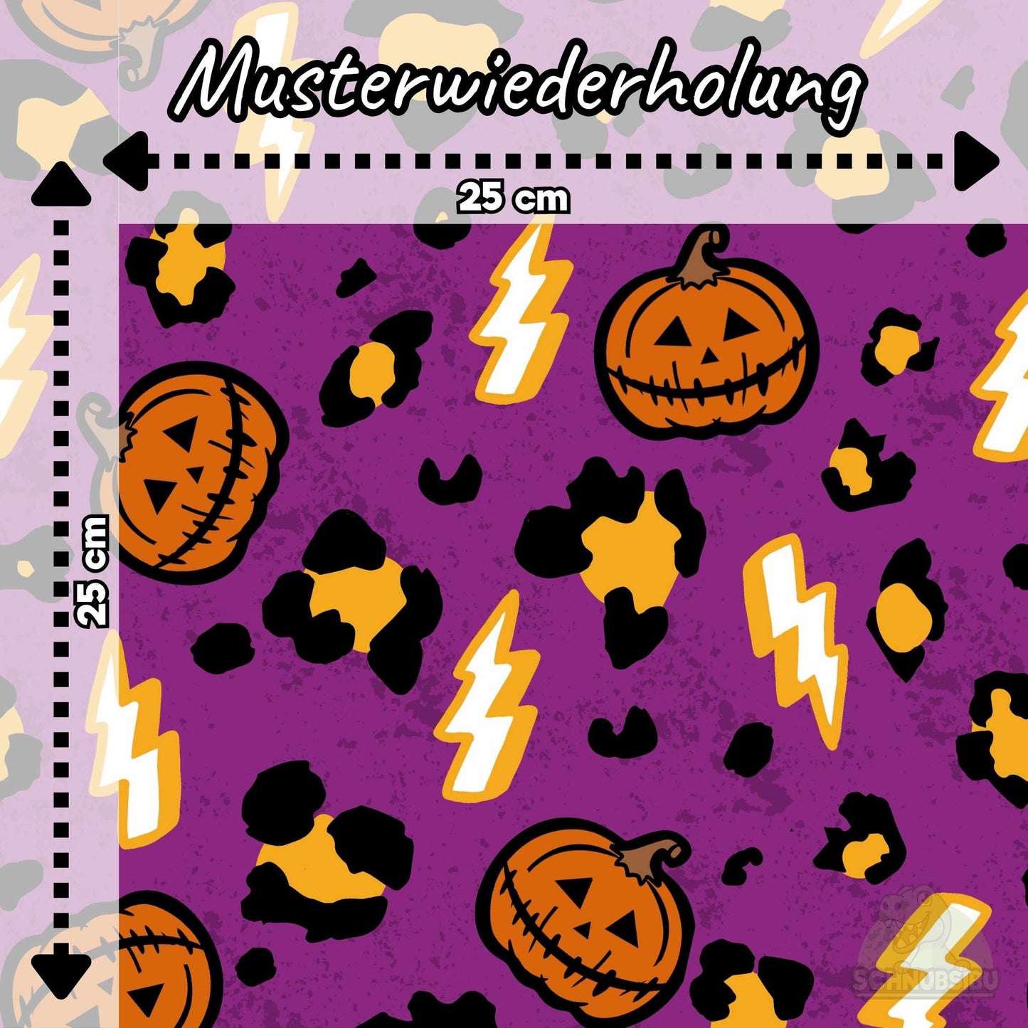 VB Stoff „Halloween Leo Kürbis“ - designt by So very Cassie | Schnubsibu OEKO-TEX® Standard 100