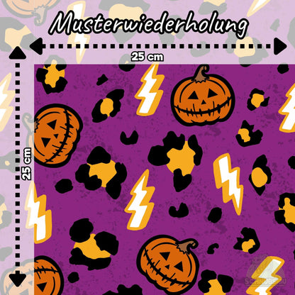 VB Stoff „Halloween Leo Kürbis“ - designt by So very Cassie | Schnubsibu OEKO-TEX® Standard 100