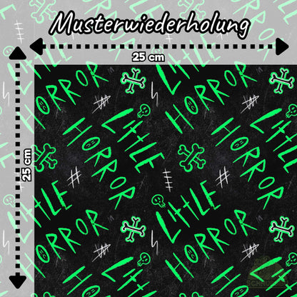 VB Stoff „Halloween Little Horror grün“ - designt by So very Cassie | Schnubsibu OEKO-TEX® Standard 100