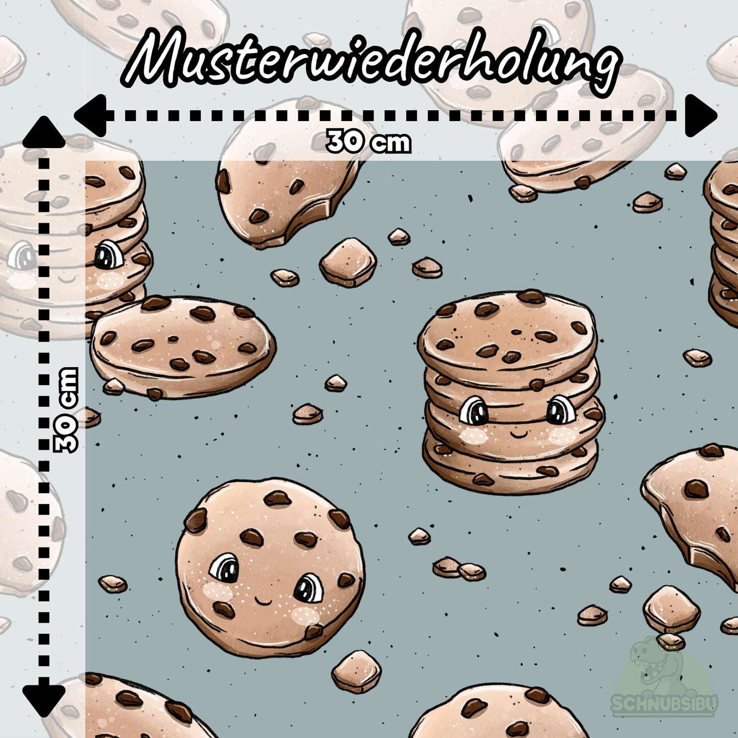 schnubsibu- schnubsibu-produktbild-musterwiederholung-cookies_2 - Jersey