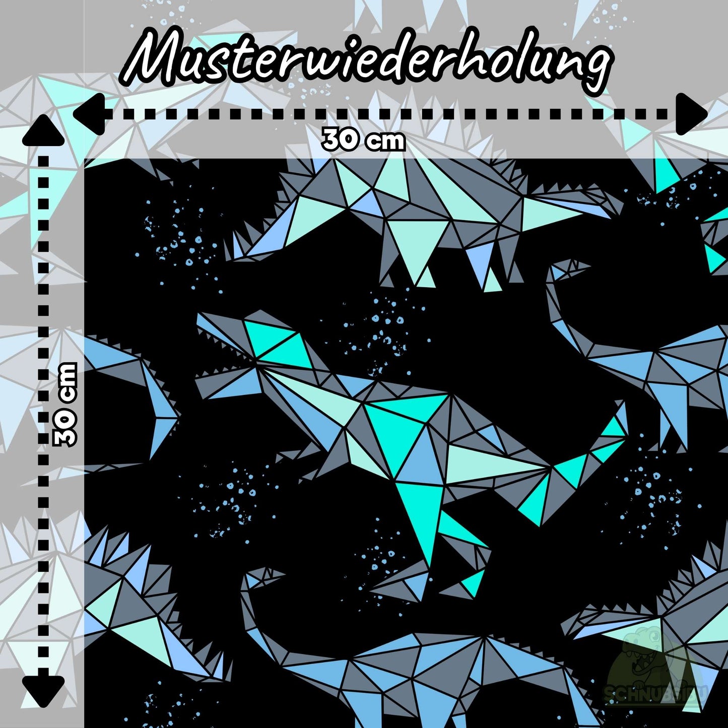 schnubsibu- schnubsibu-produktbild-musterwiederholung-dinolinesschwarz -