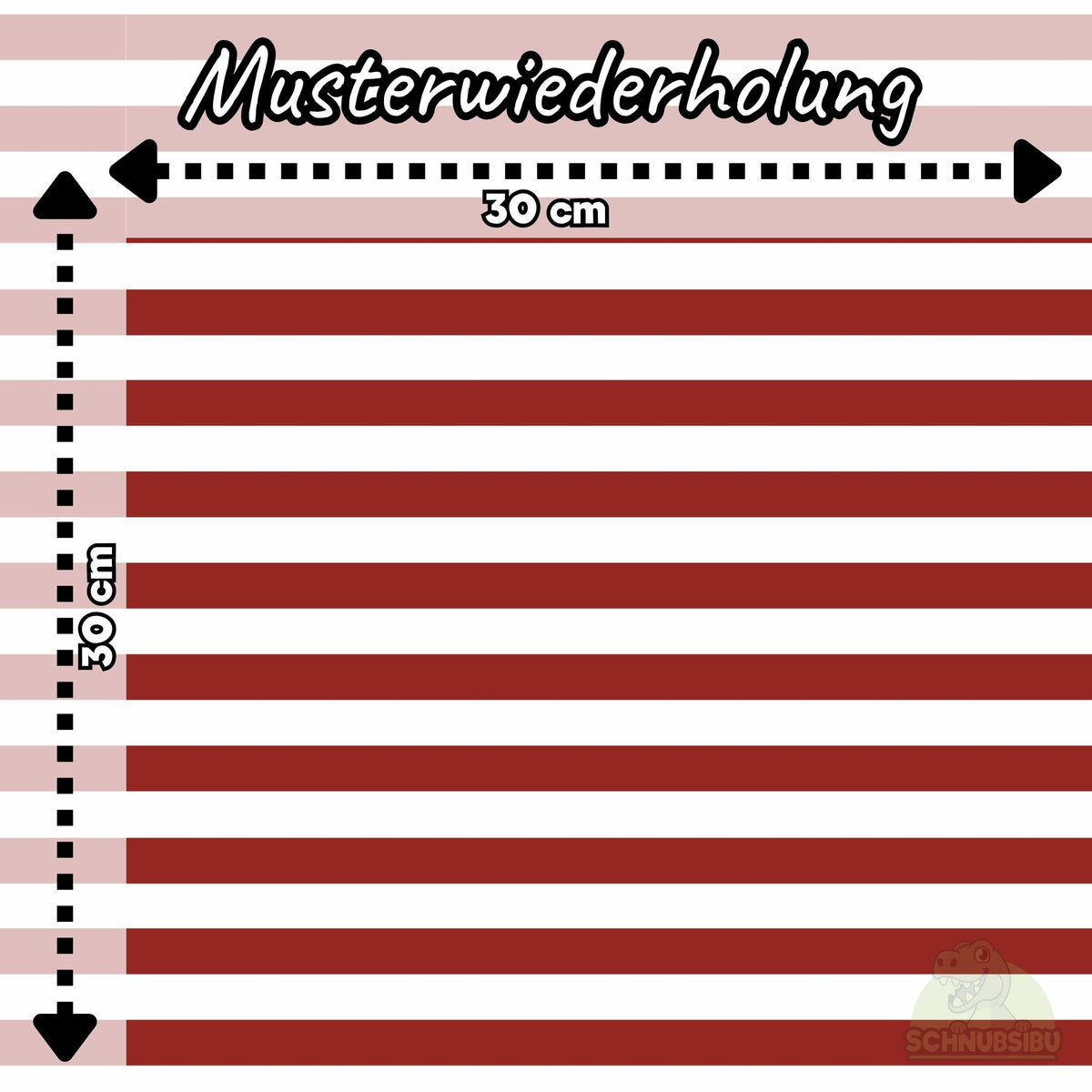 [VB 01.08.] Stoff Streifen rot-weiß