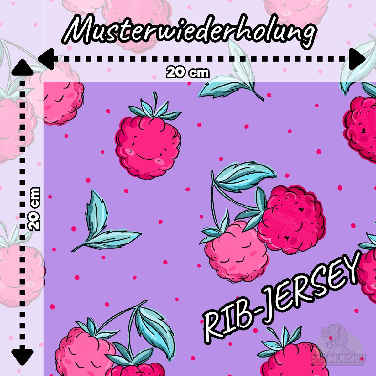 [VB 16.08.] Stoff Himbeere