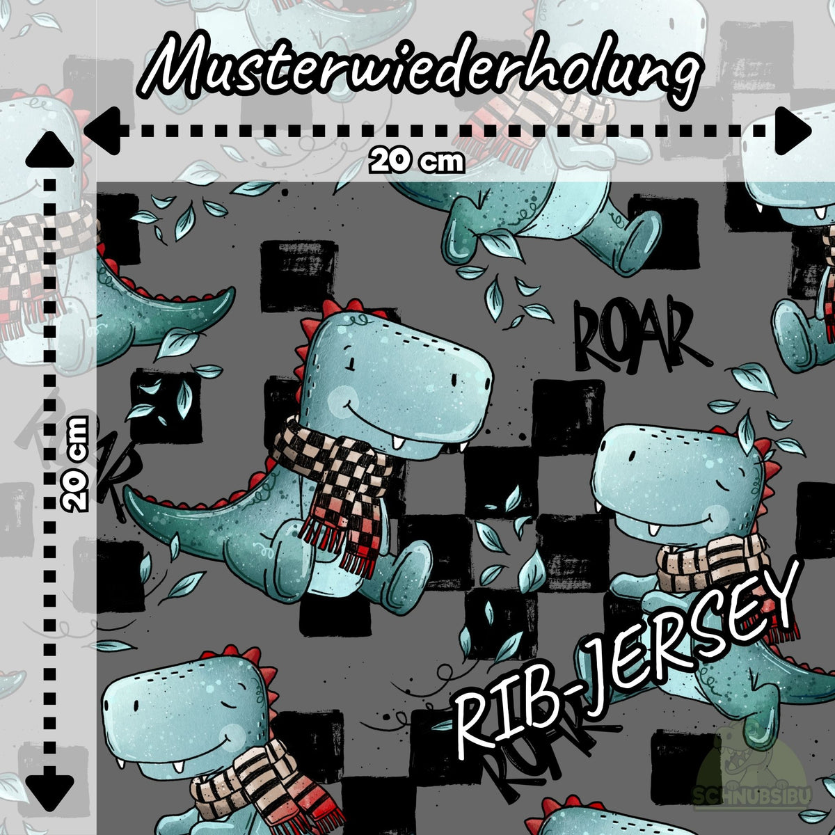 [VB 16.08.] Stoff Rexi dunkel