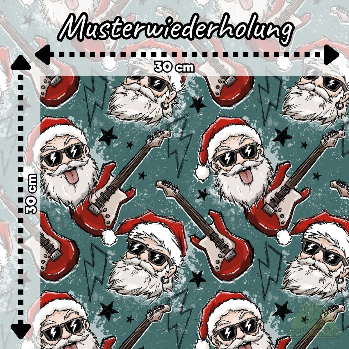 [VB 16.08.] Stoff Santa rocks