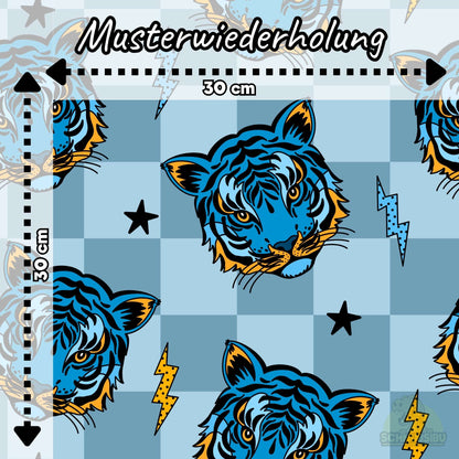 VB Jersey Stoff „ROAR Tiger“ - designt by Katzengold Designs | Schnubsibu OEKO-TEX® Standard 100