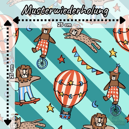 [VB 15.09.] Stoff Partytiere türkis