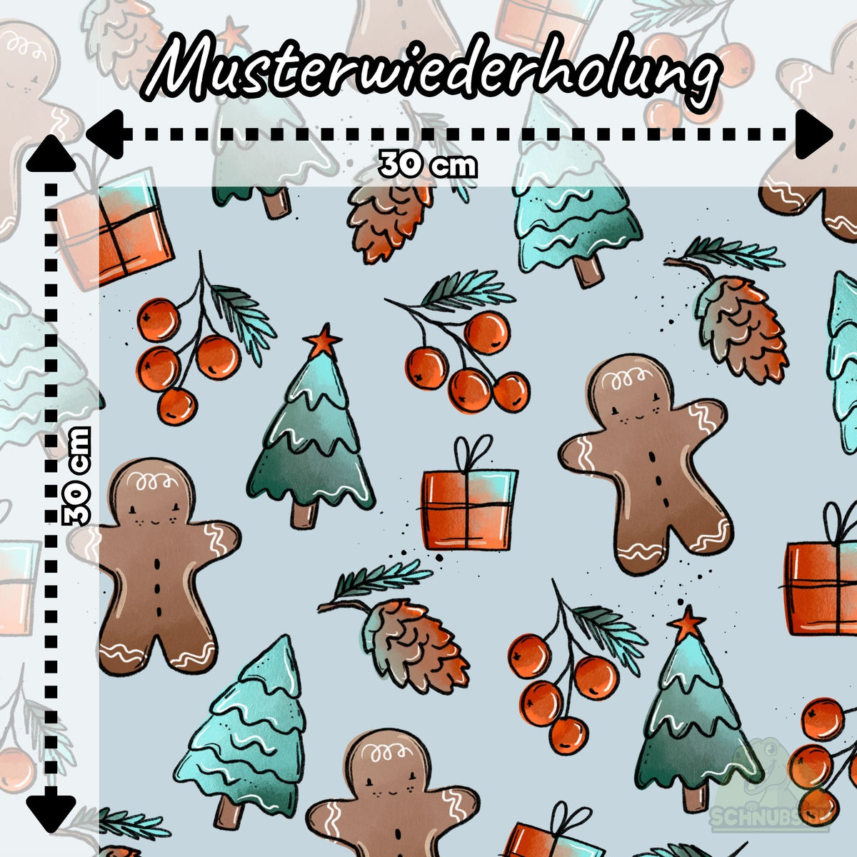 [VB 01.08.] Stoff Winterlies hellblau