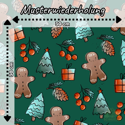 [VB 01.08.] Stoff Winterlies grün