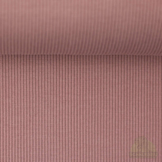 Rip-Bündchen Stoff „Tessa altrosa 435" – Elastisches Rip-Bündchen in Altrosa | Swafing OEKO-TEX® Standard 100