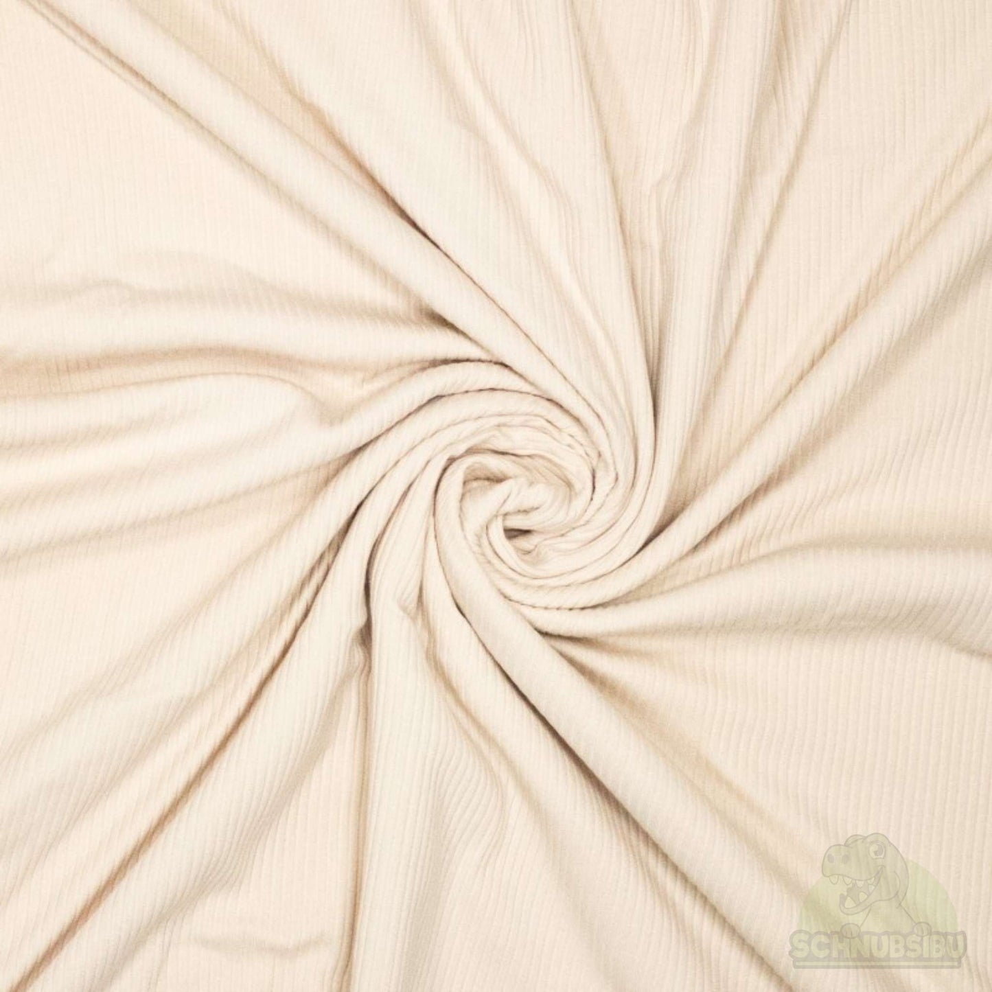 Rib-Jersey Stoff „Bamboo Jersey Rib beige“ – butterweicher Jersey aus Bambus | Schnubsibu OEKO-TEX® Standard 100