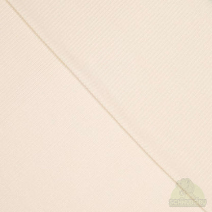 Rib-Jersey Stoff „Bamboo Jersey Rib beige“ – butterweicher Jersey aus Bambus | Schnubsibu OEKO-TEX® Standard 100