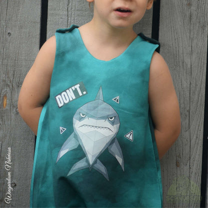 Bügelbild „Mood Shark" – aus der Mood Animals Kollektion | Schnubsibu