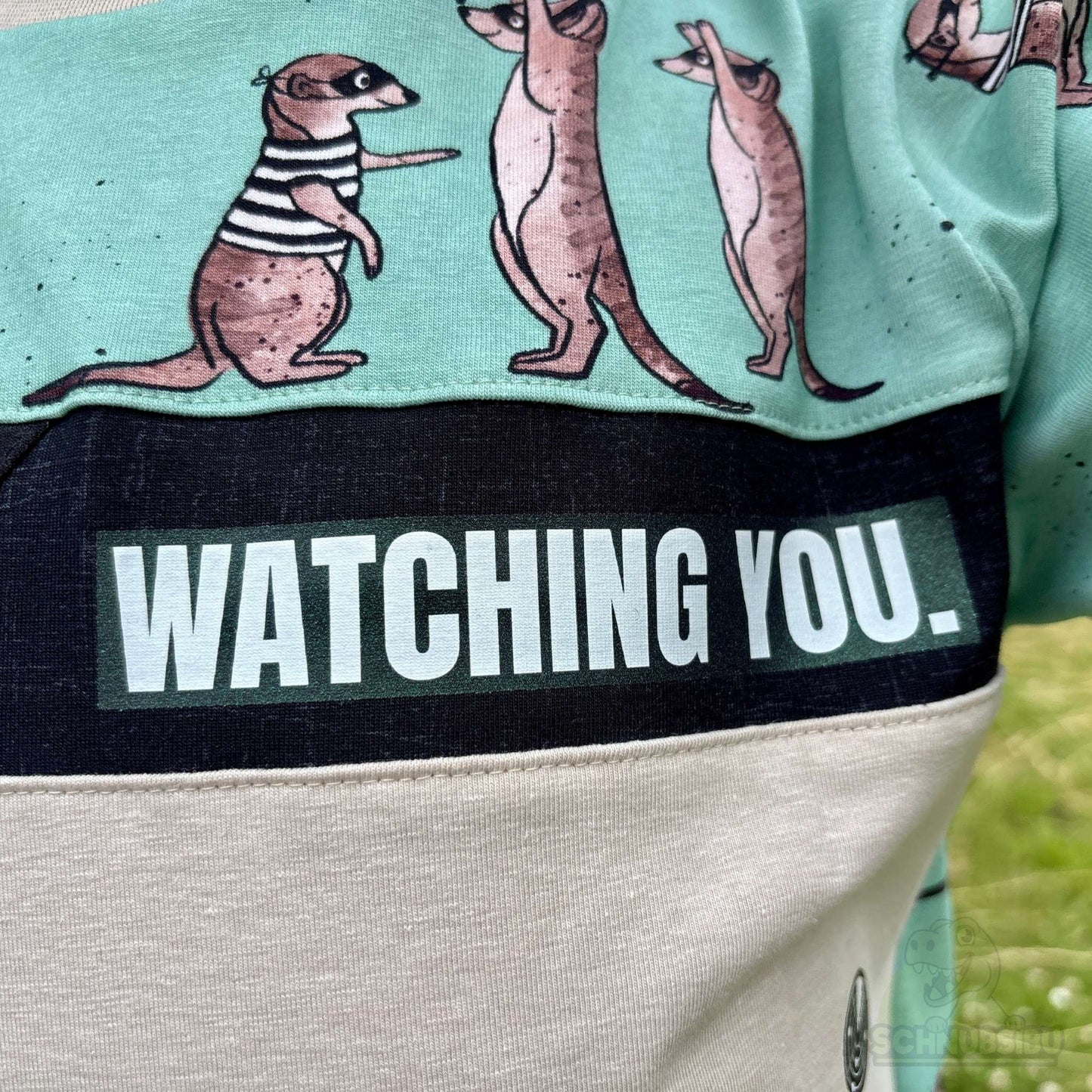 Bügelbild „Mood Meerkat" – aus der Mood Animals Kollektion | Schnubsibu
