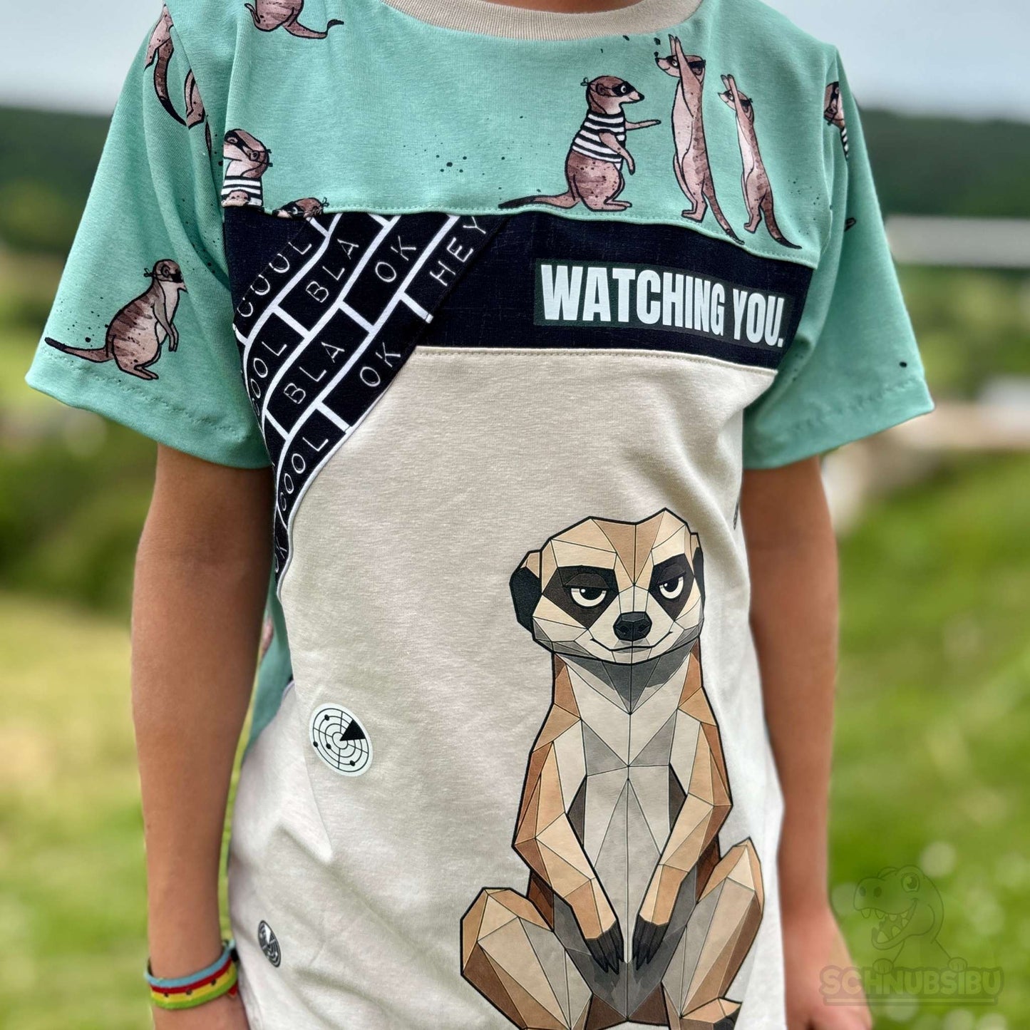 Bügelbild „Mood Meerkat" – aus der Mood Animals Kollektion | Schnubsibu