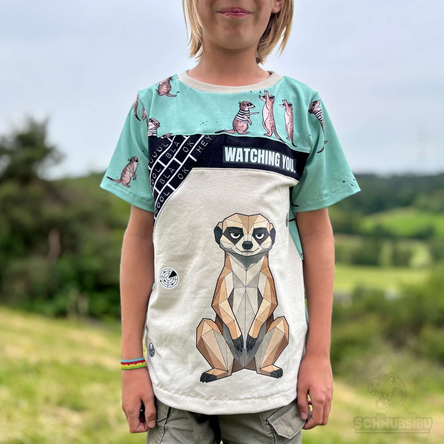 Bügelbild „Mood Meerkat" – aus der Mood Animals Kollektion | Schnubsibu