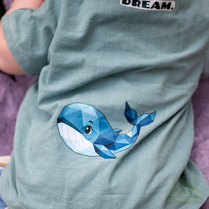 Bügelbild „Mood Whale" – aus der Little Moodies Kollektion | Schnubsibu