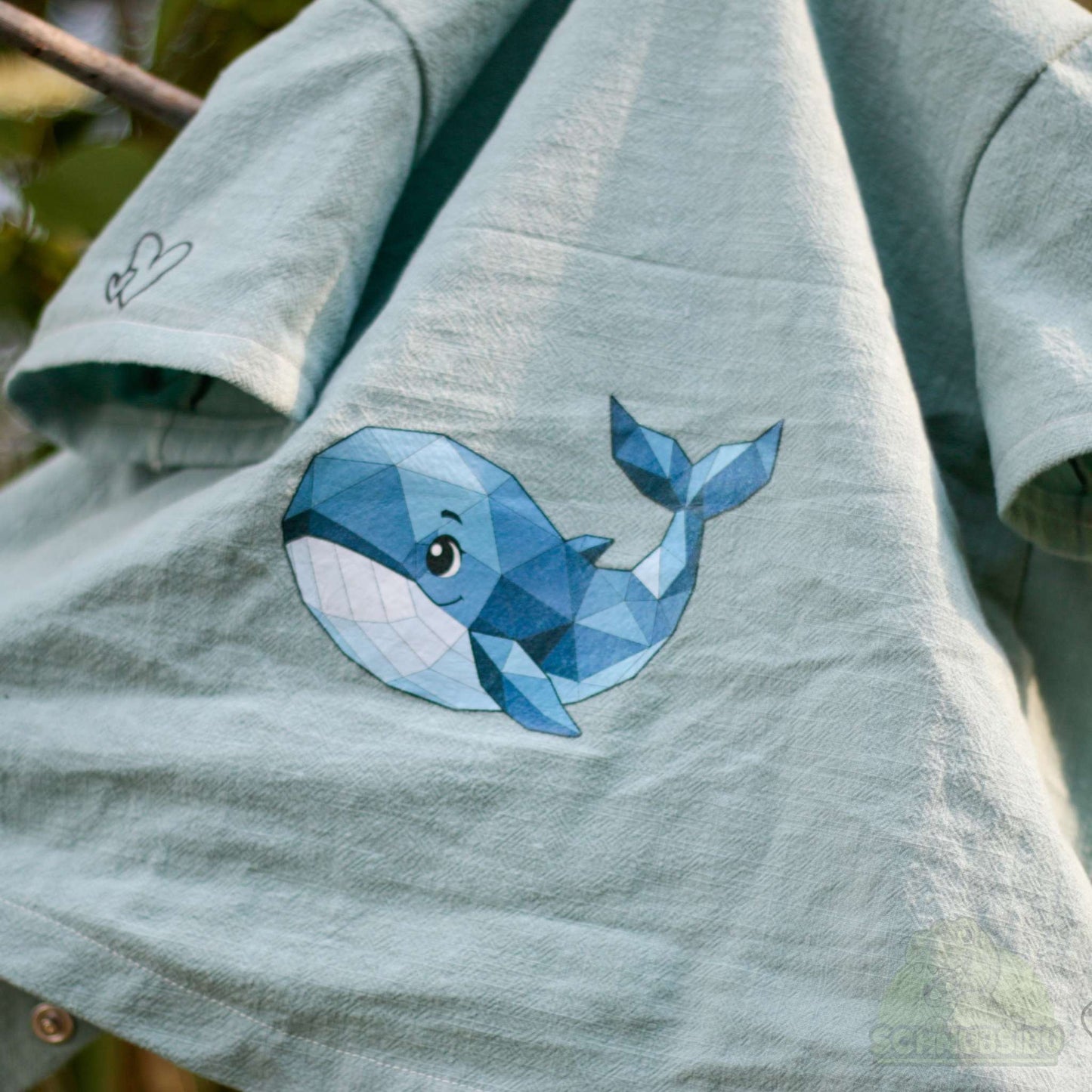 Bügelbild „Mood Whale" – aus der Little Moodies Kollektion | Schnubsibu