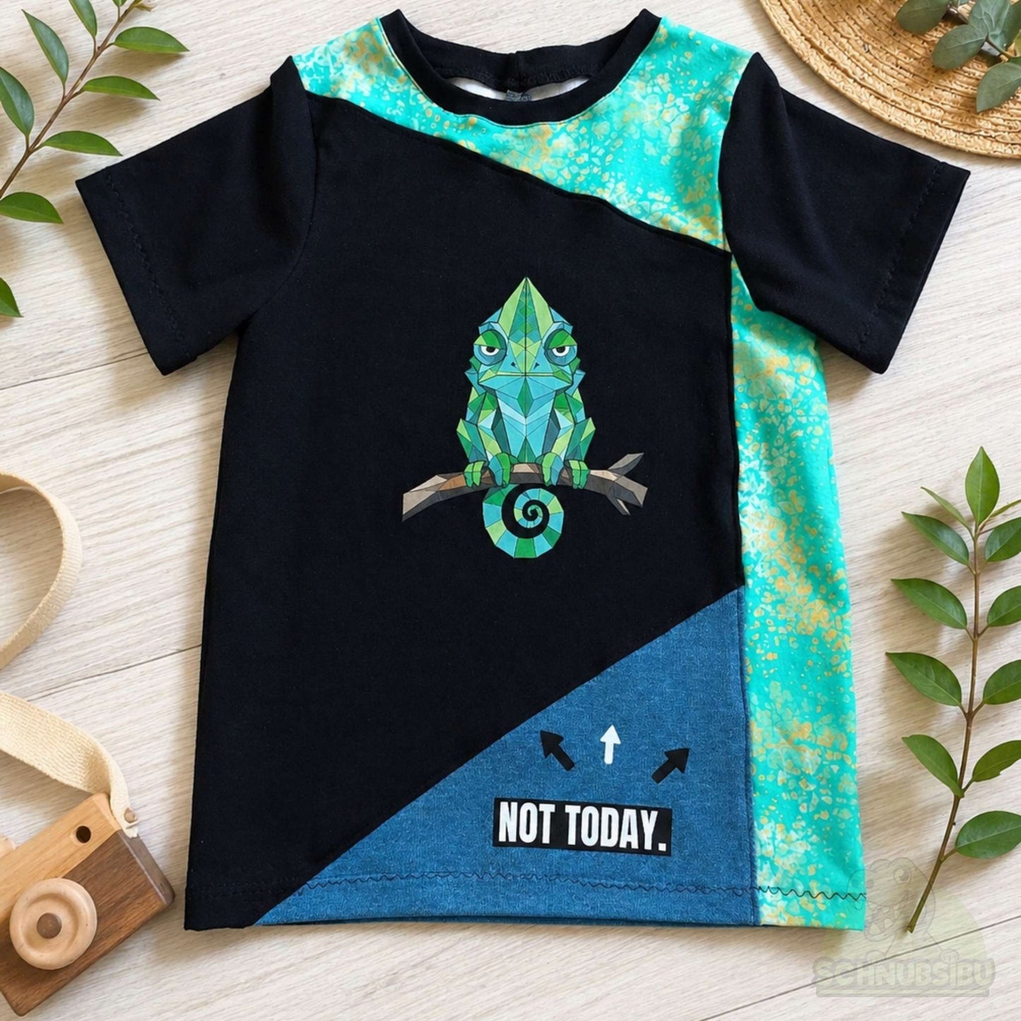 Bügelbild „Mood Chameleon" – aus der Mood Animals Kollektion | Schnubsibu