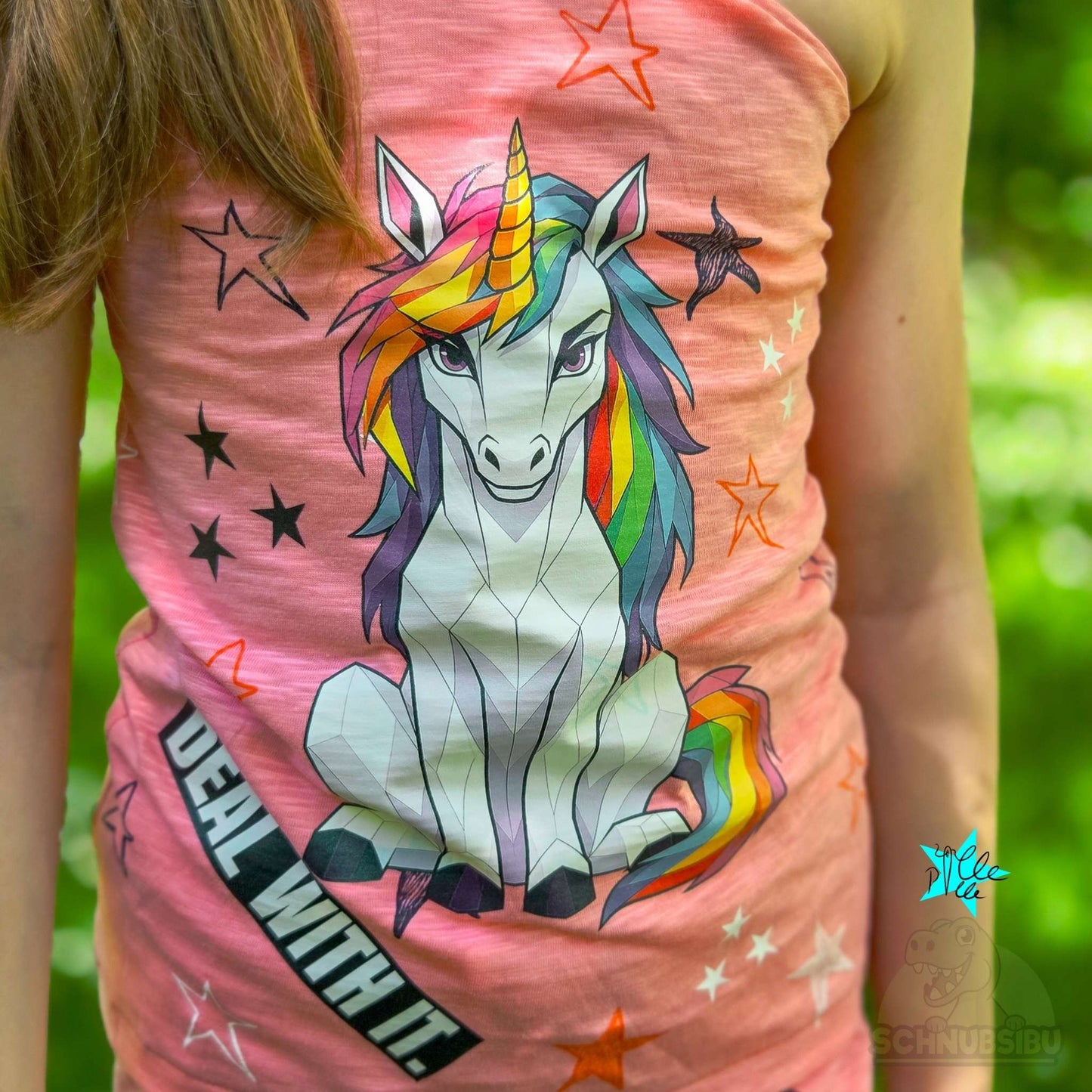Bügelbild „Mood Unicorn" – aus der Mood Animals Kollektion | Schnubsibu