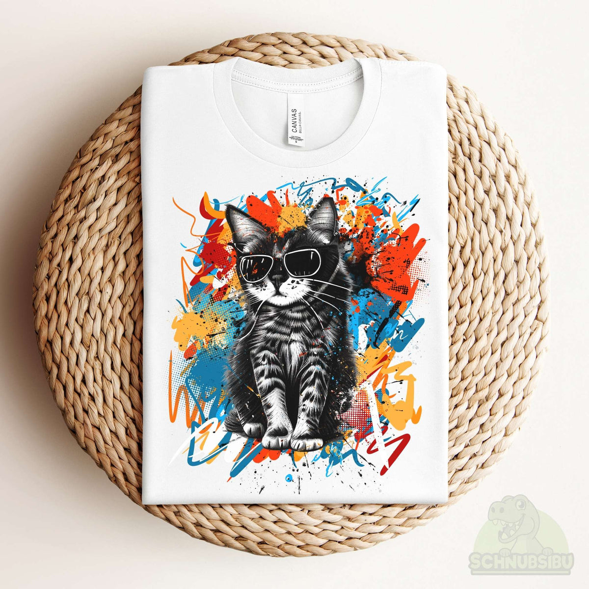 [VB 16.09.] Bügelbild Graffiti Katze