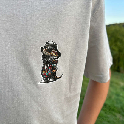 [VB 16.09.] Bügelbild coole Echse