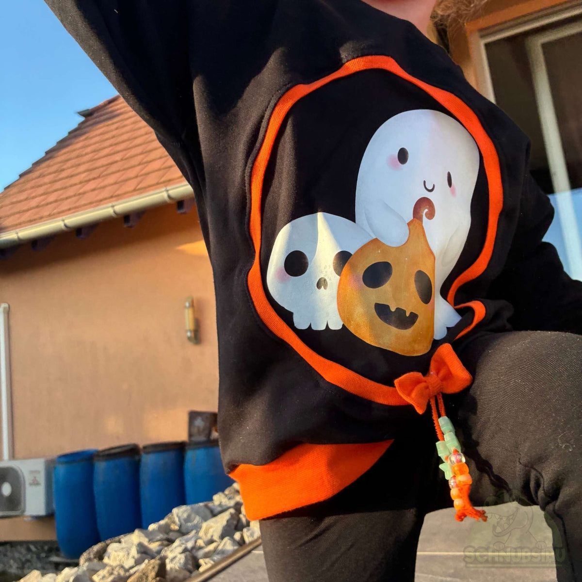 [VB 16.09.] Bügelbild Geister mit Kürbis