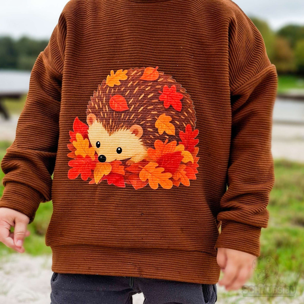 [VB 16.09.] Bügelbild Herbst Igel