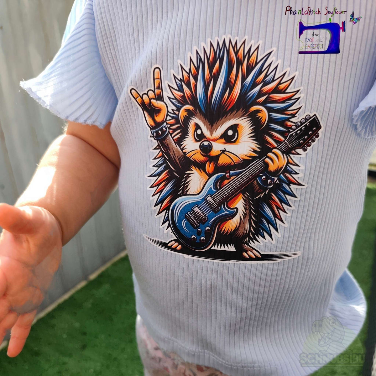 [VB 16.09.] Bügelbild Rock Igel