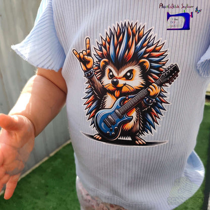 [VB 16.09.] Bügelbild Rock Igel