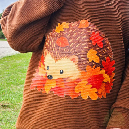 [VB 16.09.] Bügelbild Herbst Igel