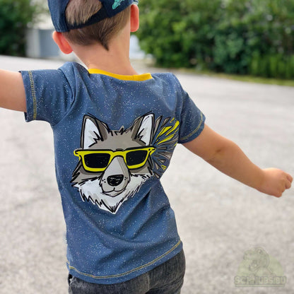 Bügelbild „Wolfparts gelb" – cooles Wolfmotiv | Schnubsibu