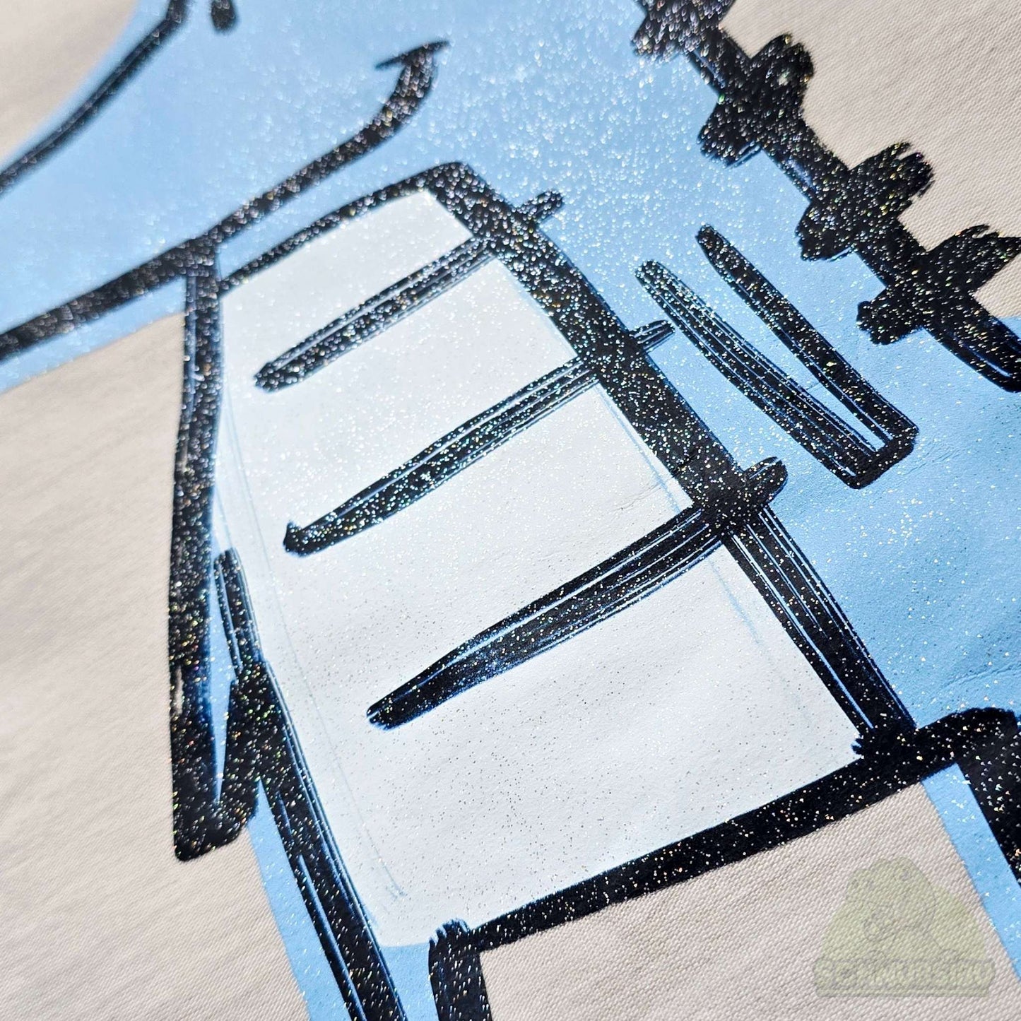 Bügelbild „ROAR Croc blau" – cooles Krokodilmotiv | Schnubsibu