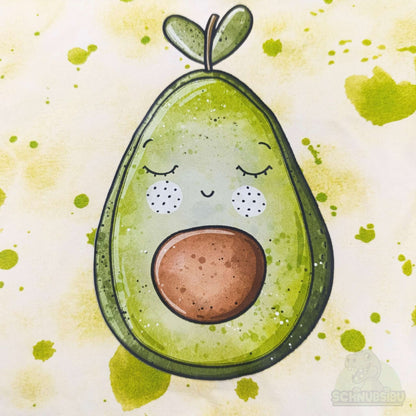 Bügelbild „Avocado" – süßes Fruchtmotiv | Schnubsibu