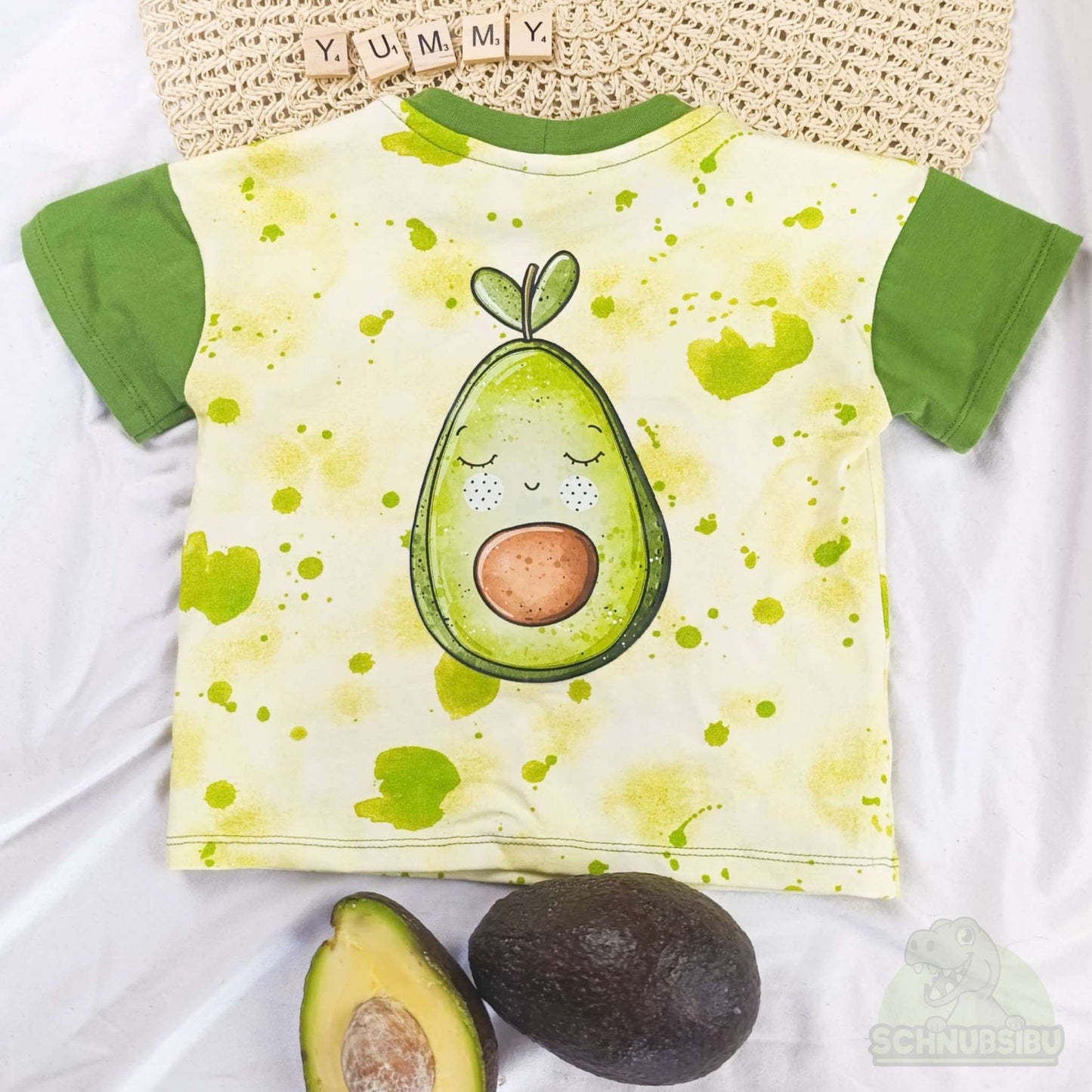 Bügelbild „Avocado" – süßes Fruchtmotiv | Schnubsibu
