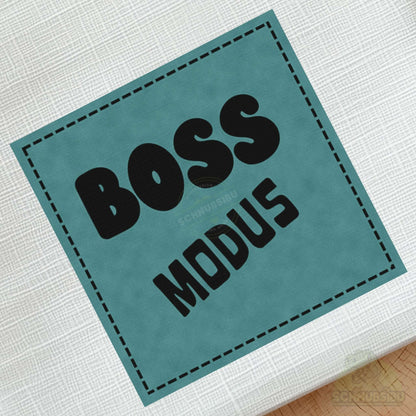 schnubsibu- schnubsibu-produktfoto-buegellabel-aufstoff-bossmodus_2 - türkis