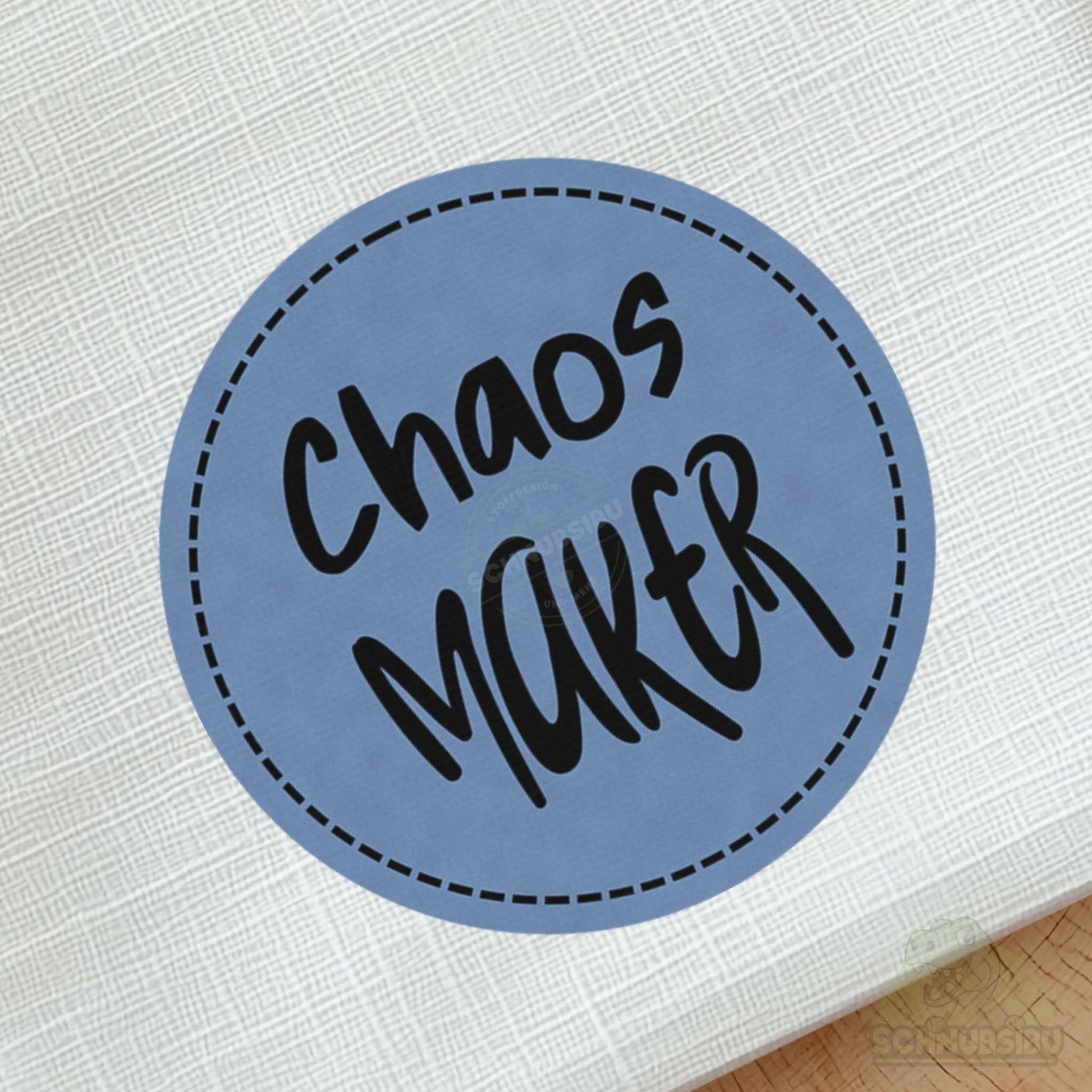 schnubsibu- schnubsibu-produktfoto-buegellabel-aufstoff-chaosmaker_6 - blau
