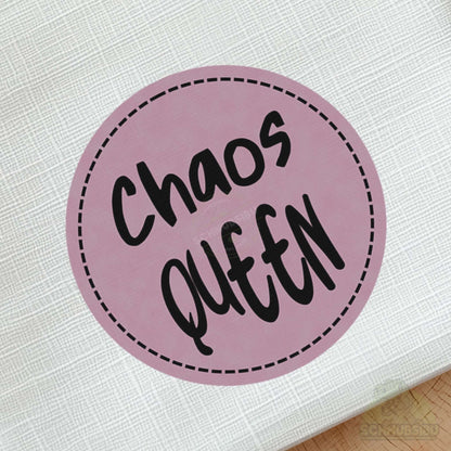 Bügel-Label "Chaos Queen" – schnelle Akzente für Kleidung & Accessoires | Schnubsibu