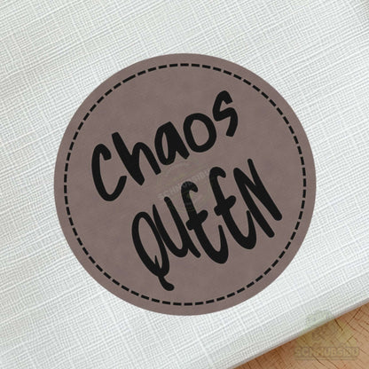 Bügel-Label "Chaos Queen" – schnelle Akzente für Kleidung & Accessoires | Schnubsibu