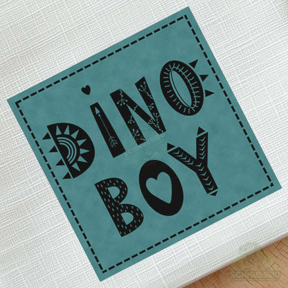 schnubsibu- schnubsibu-produktfoto-buegellabel-aufstoff-dinoboy - türkis