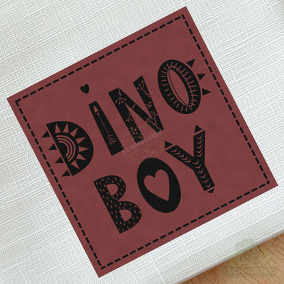 schnubsibu- schnubsibu-produktfoto-buegellabel-aufstoff-dinoboy_2 - rot