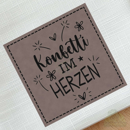 schnubsibu- schnubsibu-produktfoto-buegellabel-aufstoff-konfetti_4 - braun