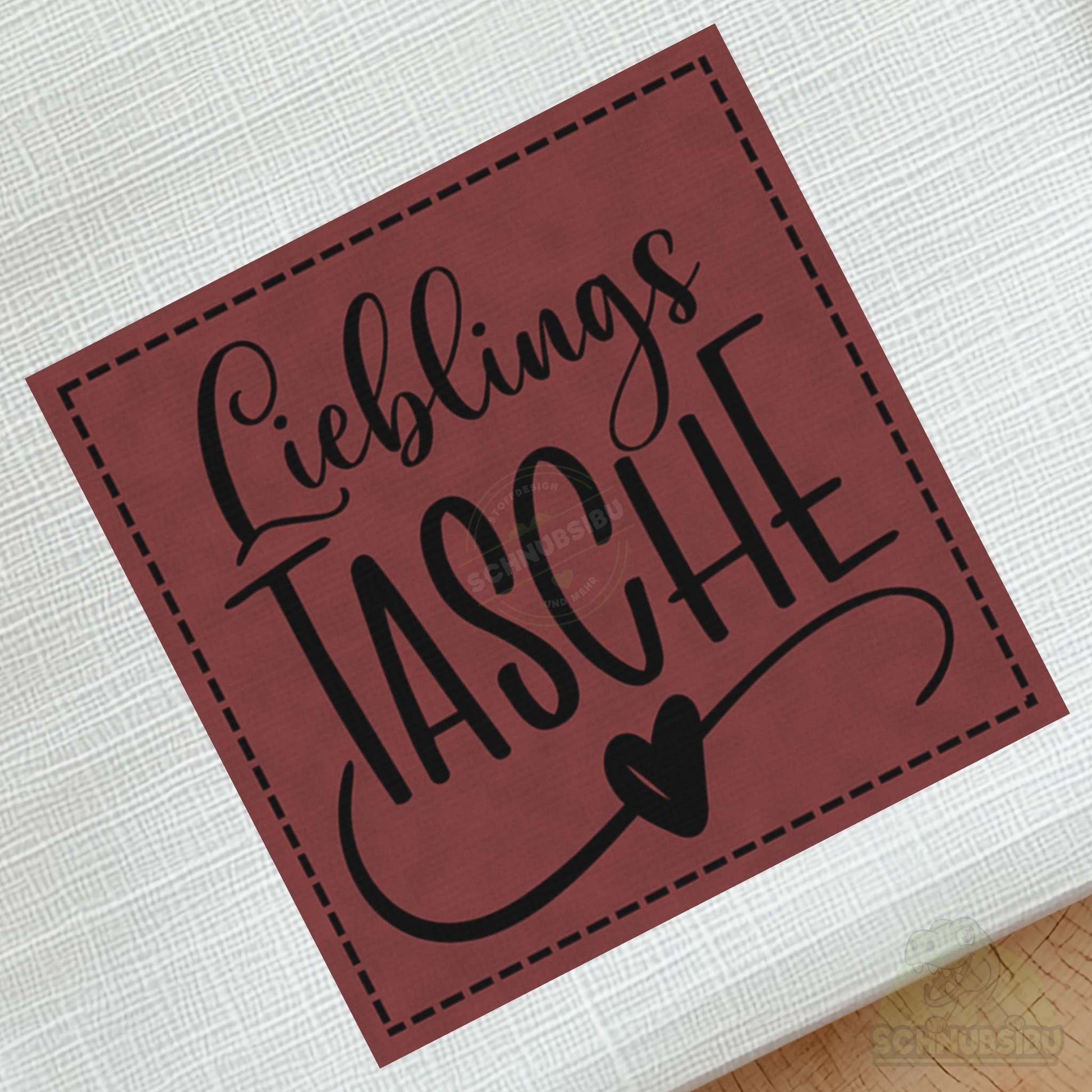 schnubsibu- schnubsibu-produktfoto-buegellabel-aufstoff-lieblingstasche - rot
